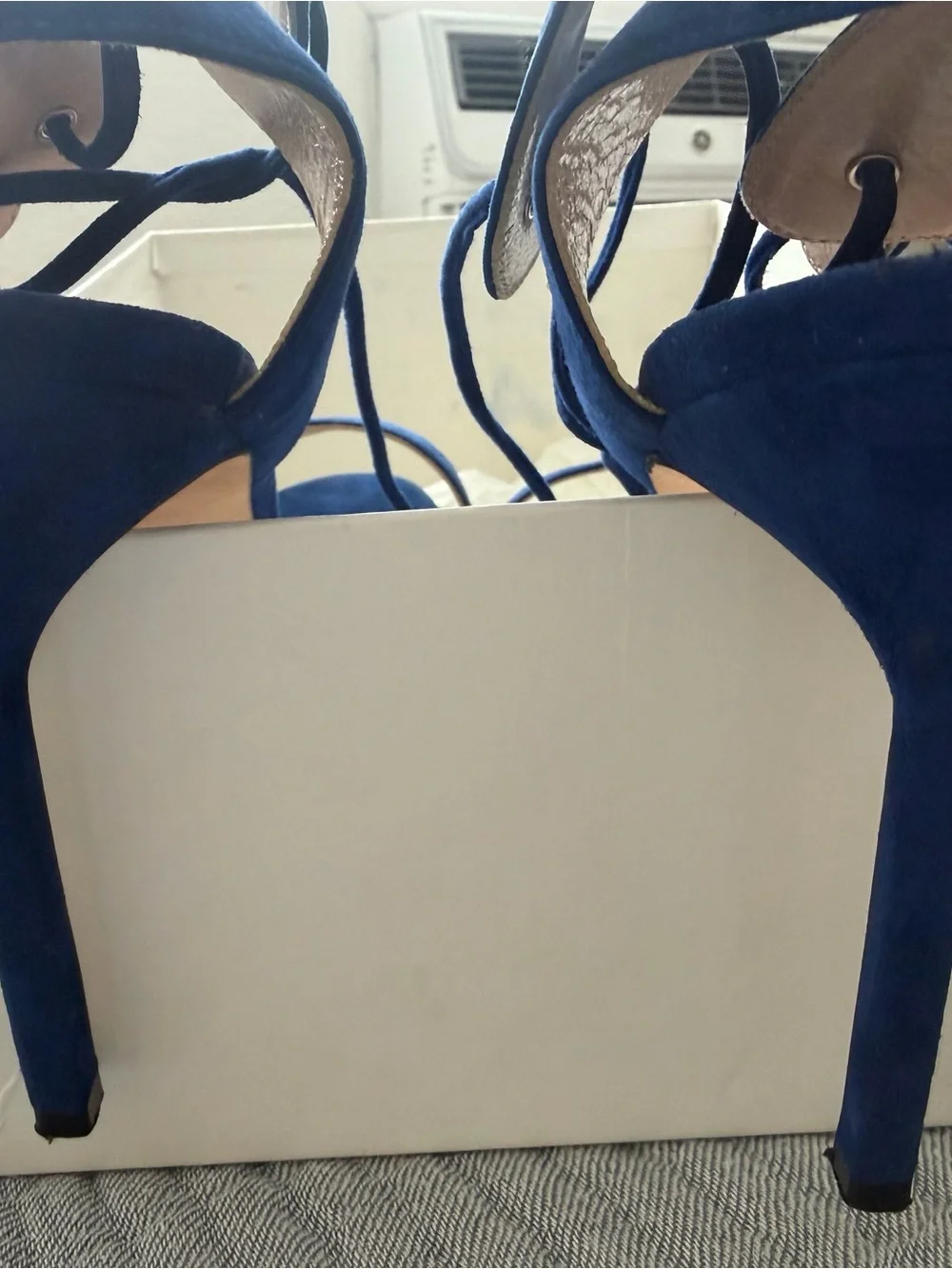 Manolo Blahnik Laramod Cobalt Blue Sz. 39.5 Originally $815